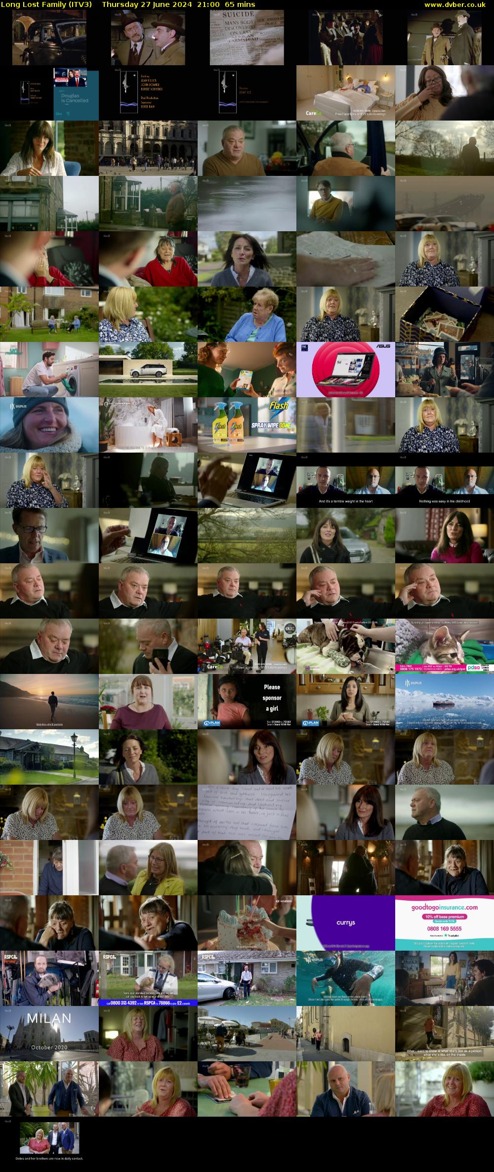 Long Lost Family (ITV3) Thursday 27 June 2024 21:00 - 22:05