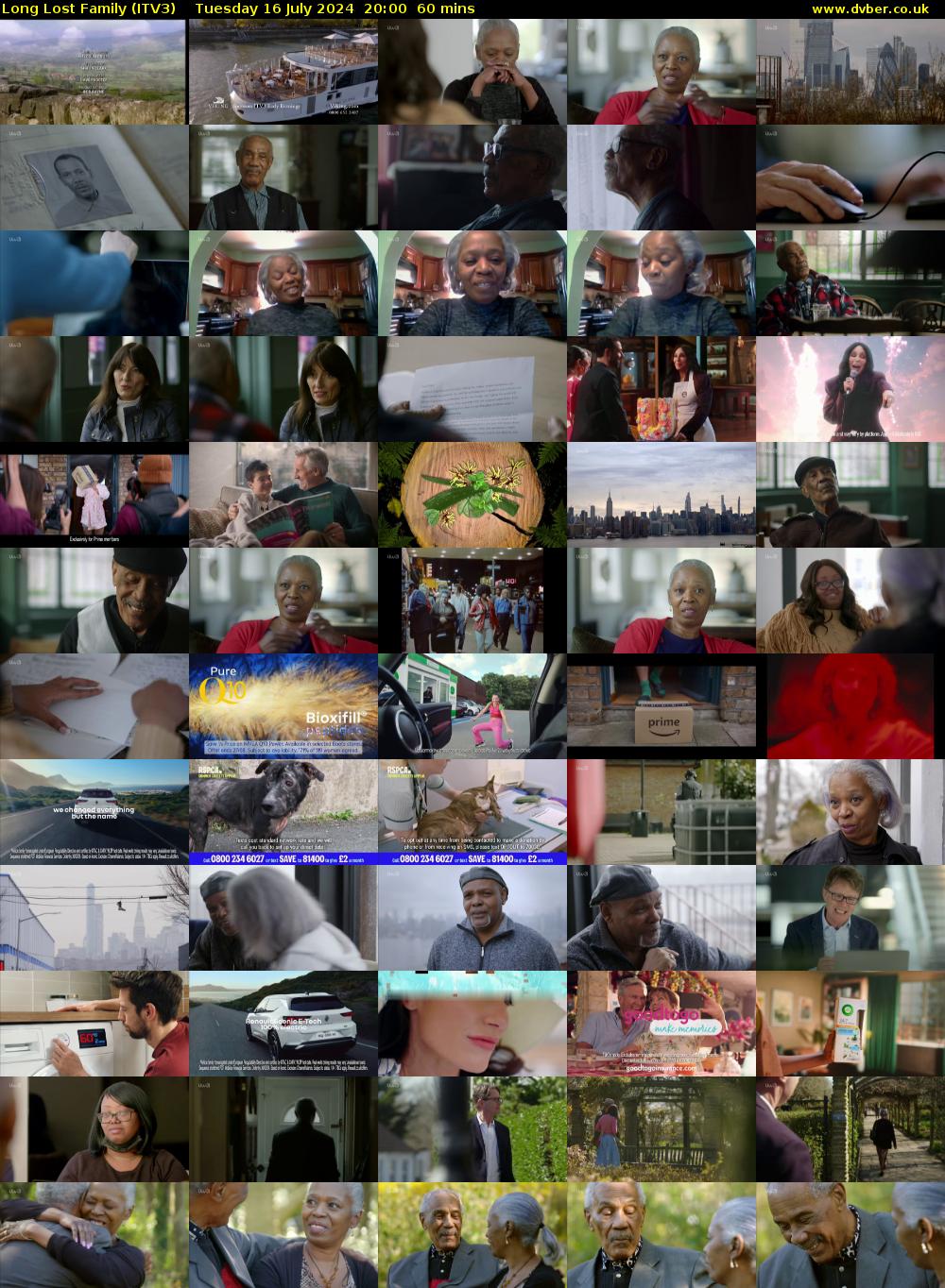 Long Lost Family (ITV3) Tuesday 16 July 2024 20:00 - 21:00