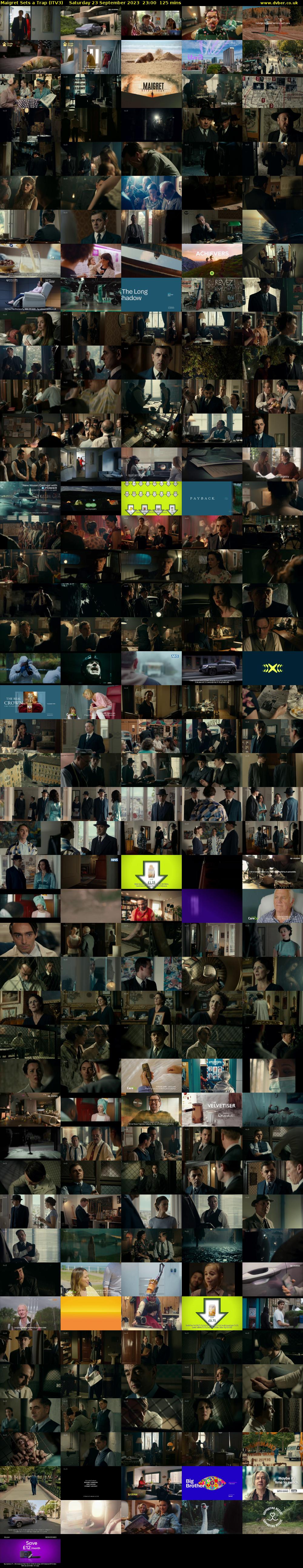 Maigret Sets a Trap (ITV3) Saturday 23 September 2023 23:00 - 01:05
