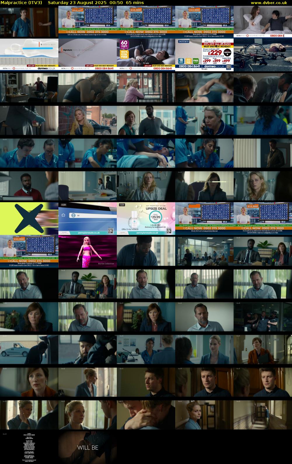 Malpractice (ITV3) Saturday 23 August 2025 00:50 - 01:55