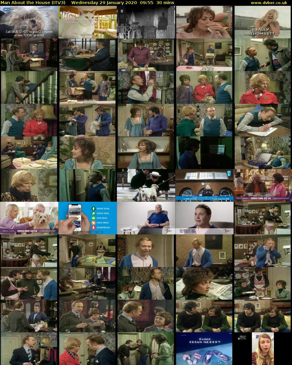 Man About the House (ITV3) Wednesday 29 January 2020 09:55 - 10:25