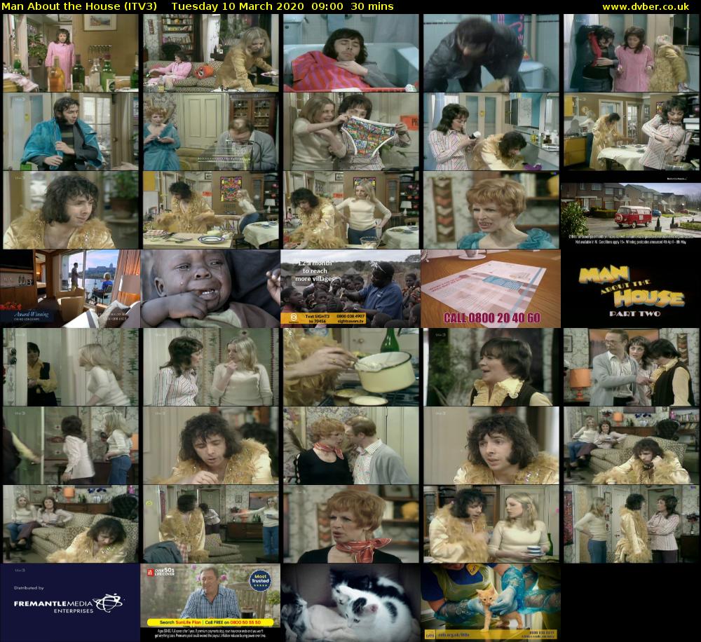 Man About the House (ITV3) Tuesday 10 March 2020 09:00 - 09:30
