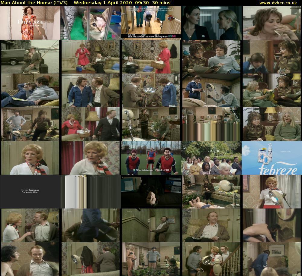 Man About the House (ITV3) Wednesday 1 April 2020 09:30 - 10:00