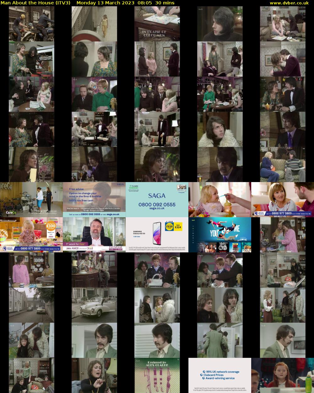 Man About the House (ITV3) Monday 13 March 2023 08:05 - 08:35