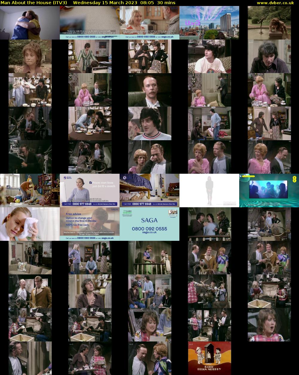 Man About the House (ITV3) Wednesday 15 March 2023 08:05 - 08:35