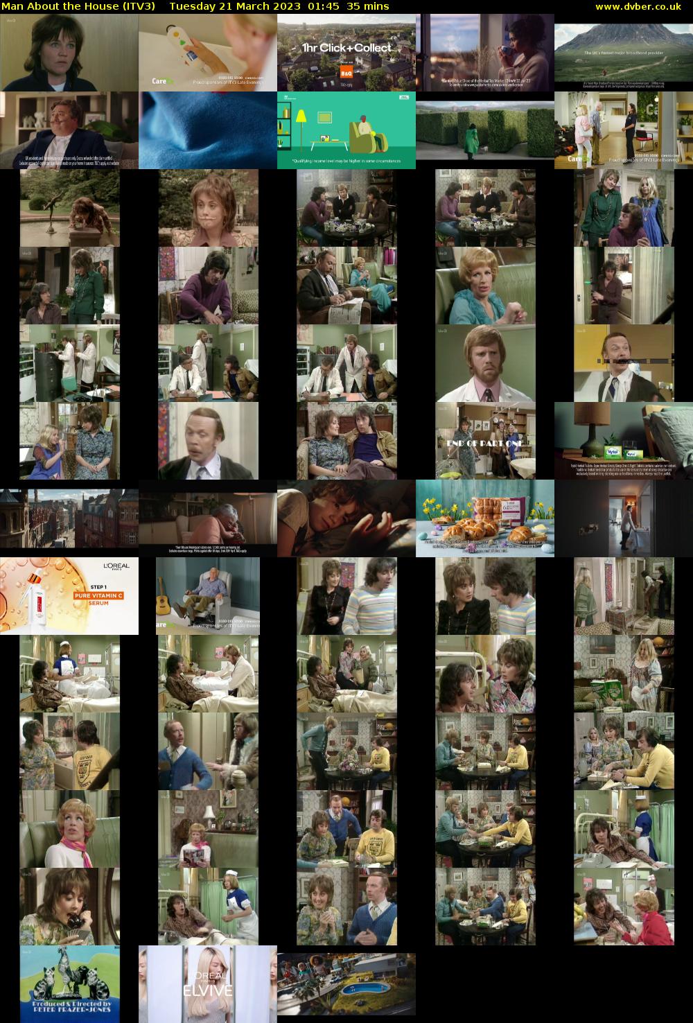 Man About the House (ITV3) Tuesday 21 March 2023 01:45 - 02:20