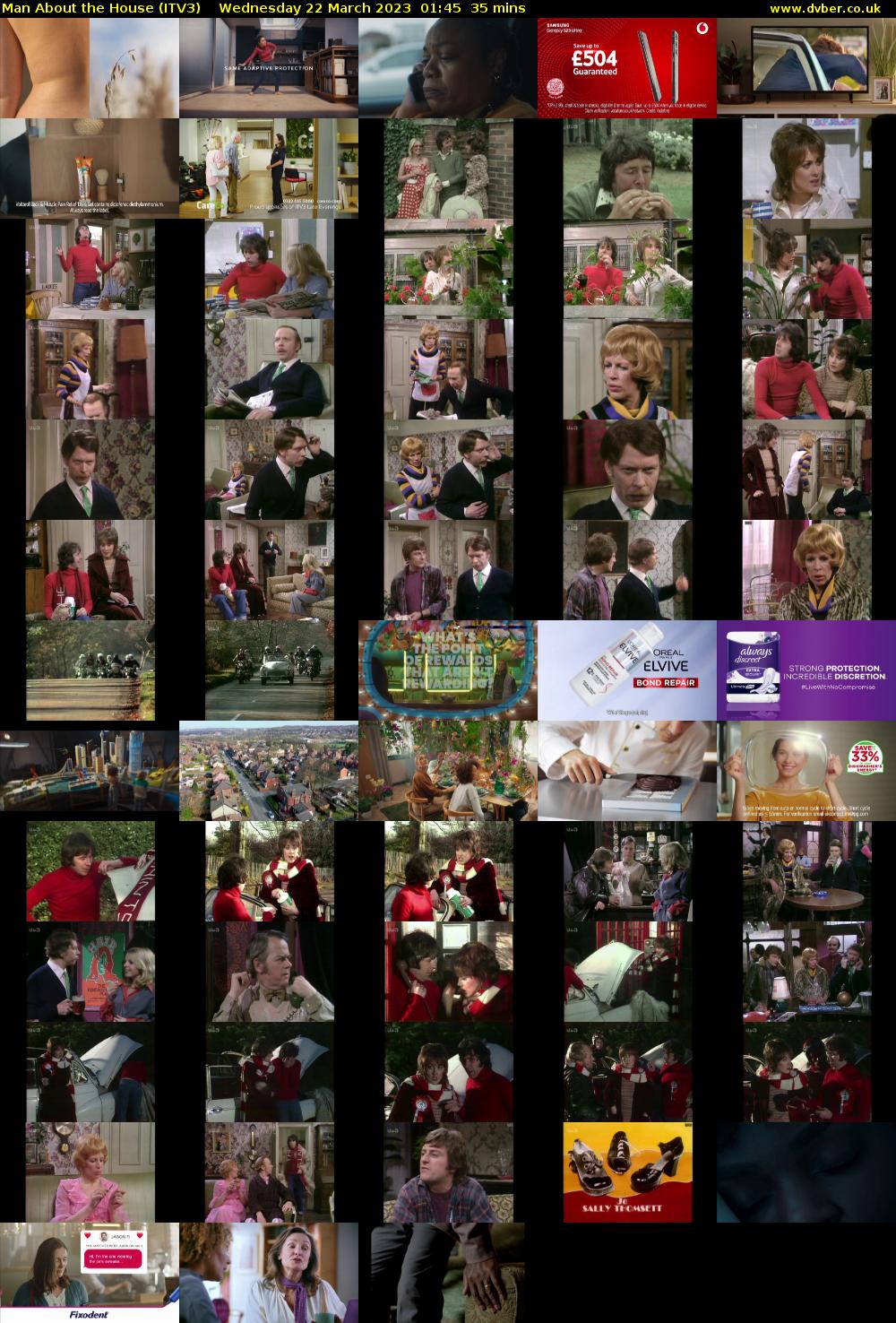 Man About the House (ITV3) Wednesday 22 March 2023 01:45 - 02:20