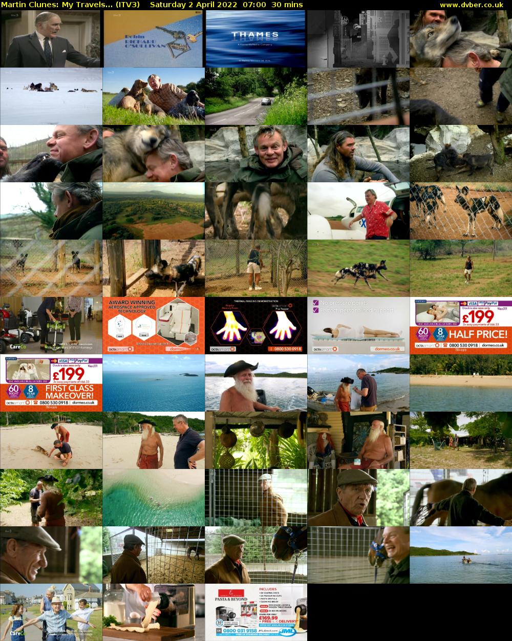 Martin Clunes: My Travels... (ITV3) Saturday 2 April 2022 07:00 - 07:30