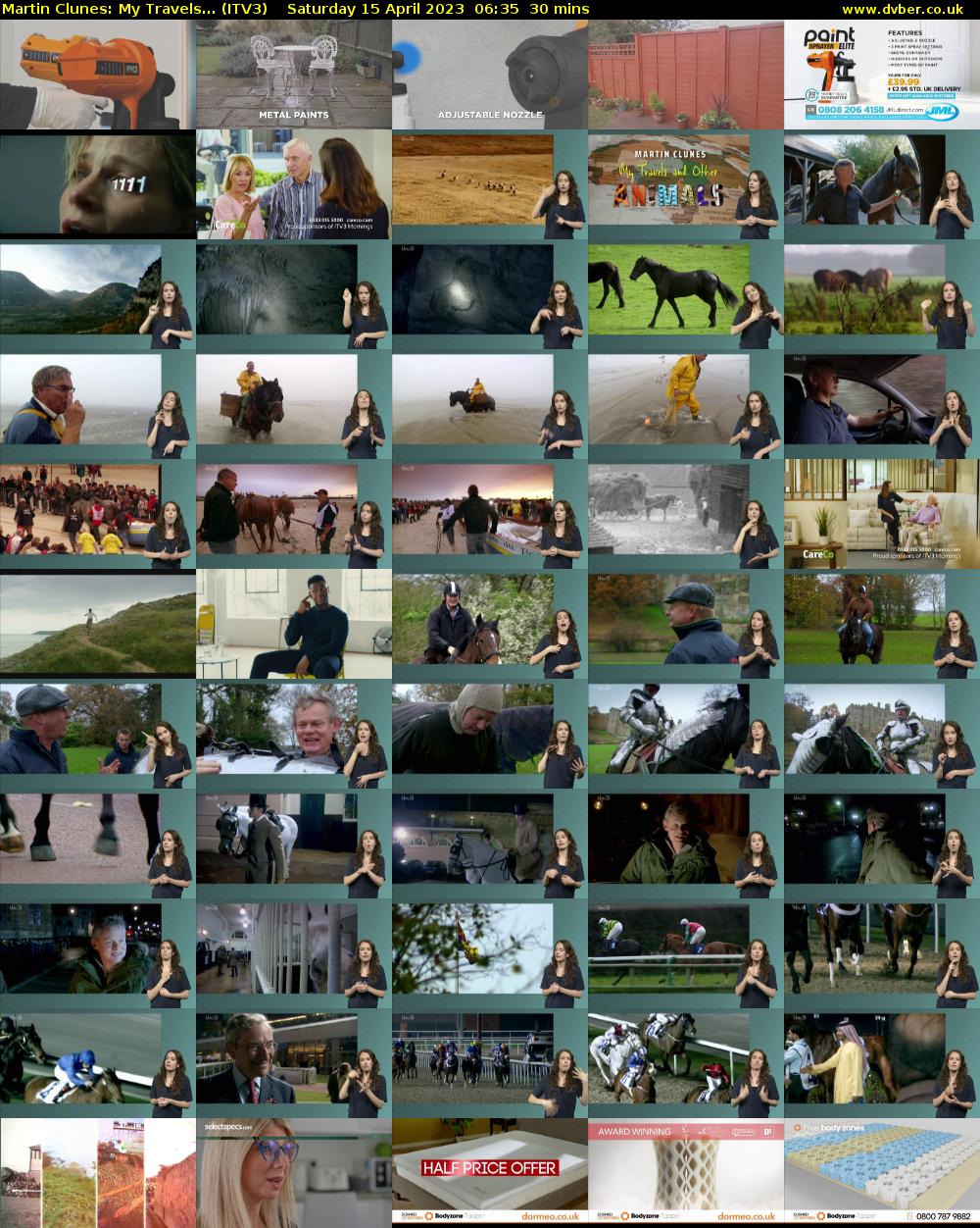 Martin Clunes: My Travels... (ITV3) Saturday 15 April 2023 06:35 - 07:05