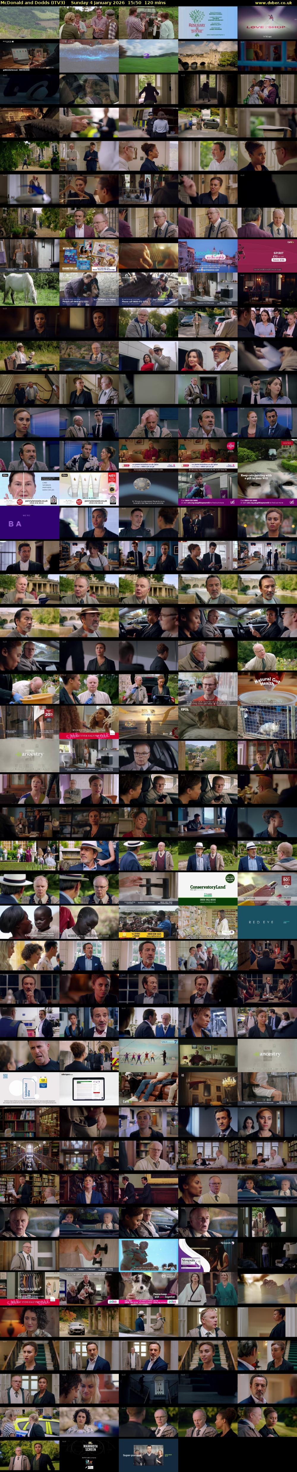 McDonald and Dodds (ITV3) Sunday 4 January 2026 15:50 - 17:50