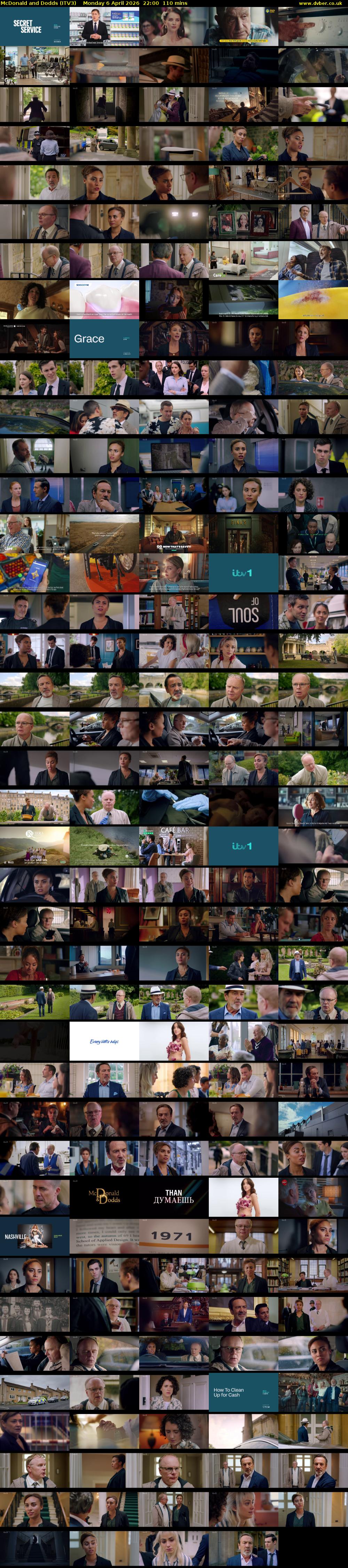 McDonald and Dodds (ITV3) Monday 6 April 2026 22:00 - 23:50