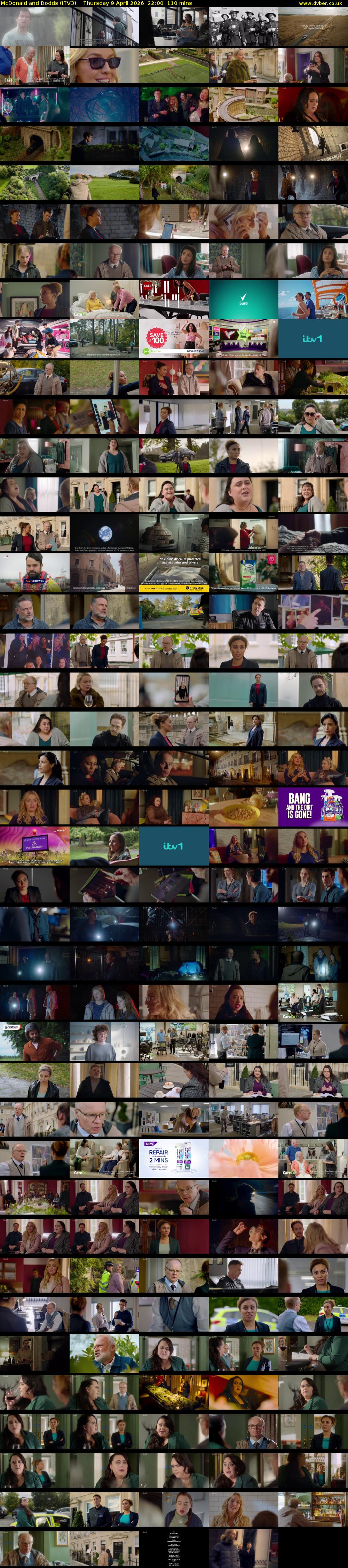 McDonald and Dodds (ITV3) Thursday 9 April 2026 22:00 - 23:50