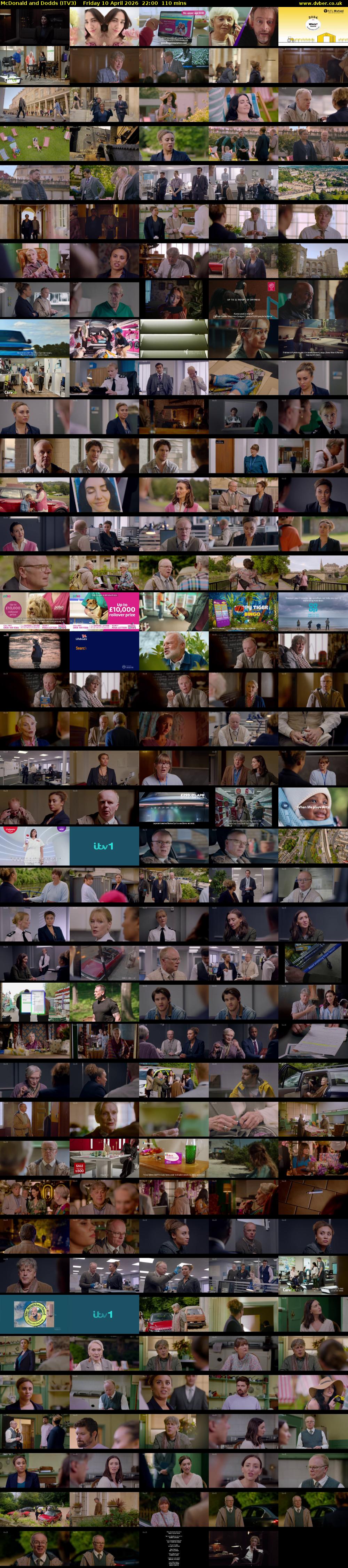 McDonald and Dodds (ITV3) Friday 10 April 2026 22:00 - 23:50