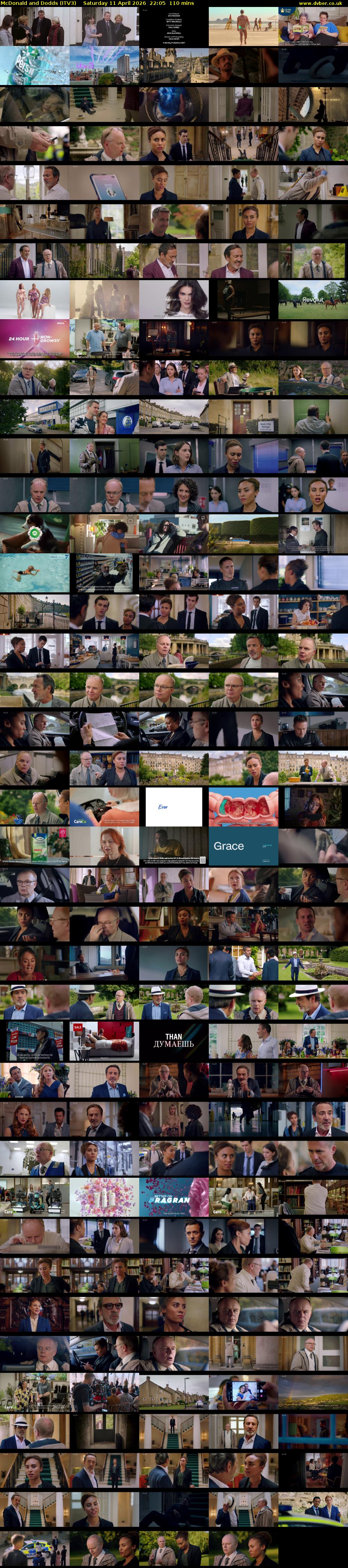 McDonald and Dodds (ITV3) Saturday 11 April 2026 22:05 - 23:55