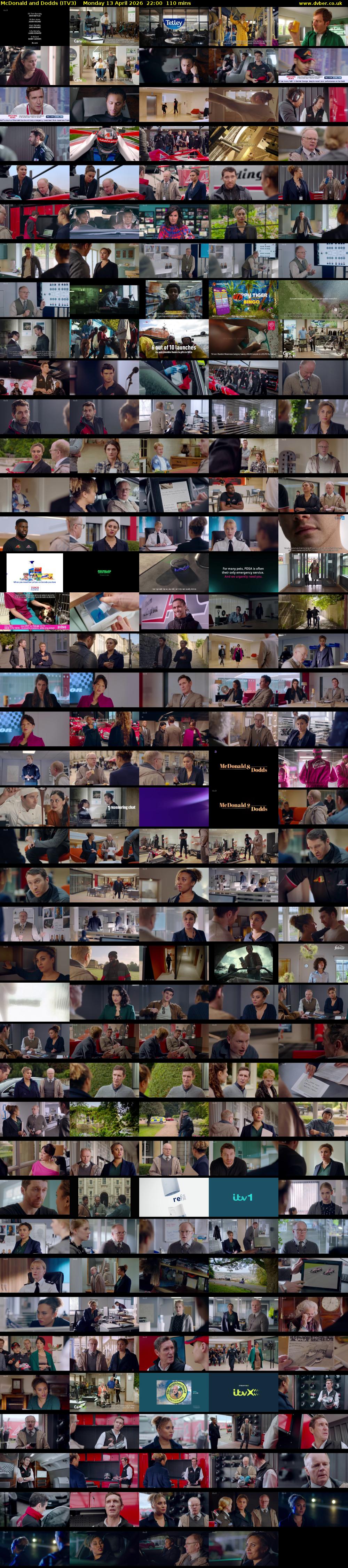 McDonald and Dodds (ITV3) Monday 13 April 2026 22:00 - 23:50