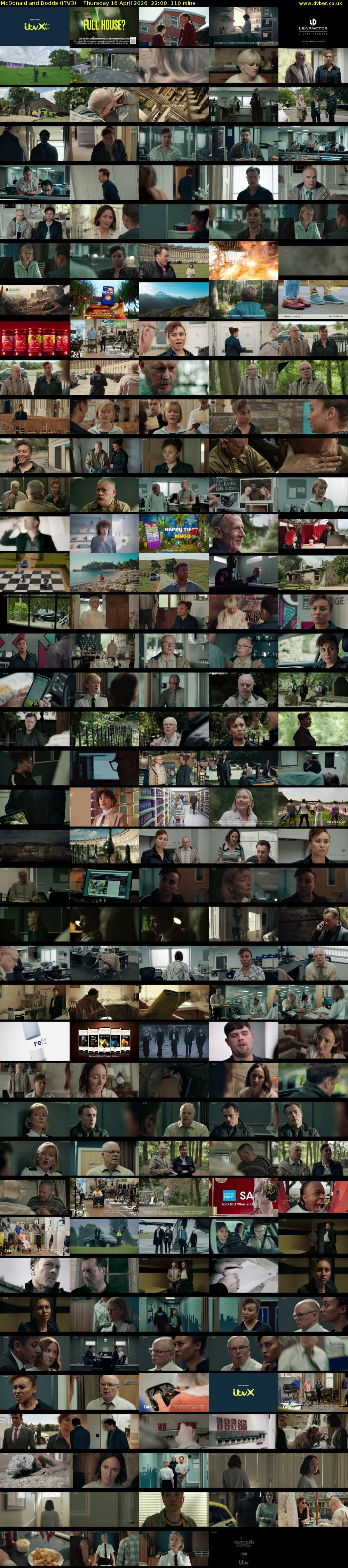 McDonald and Dodds (ITV3) Thursday 16 April 2026 22:00 - 23:50