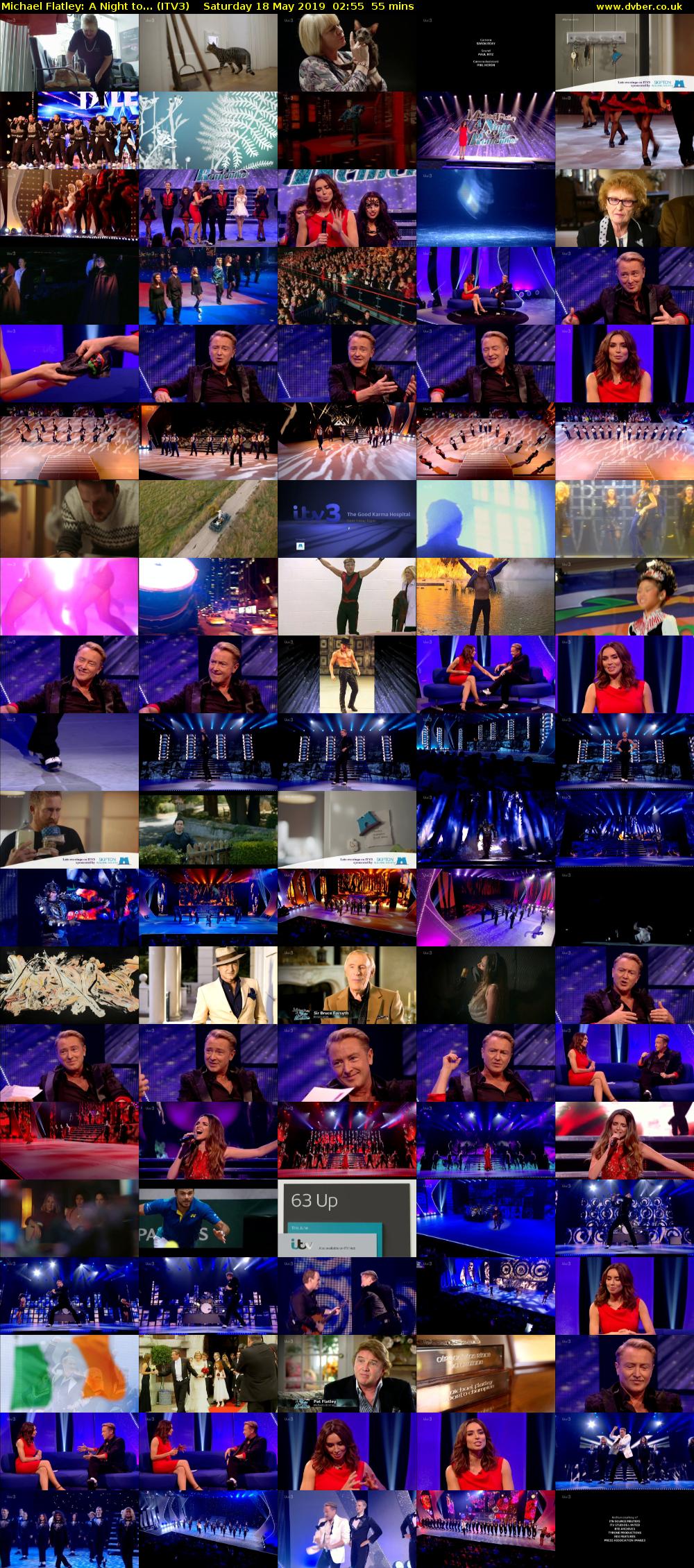 Michael Flatley: A Night to... (ITV3) Saturday 18 May 2019 02:55 - 03:50