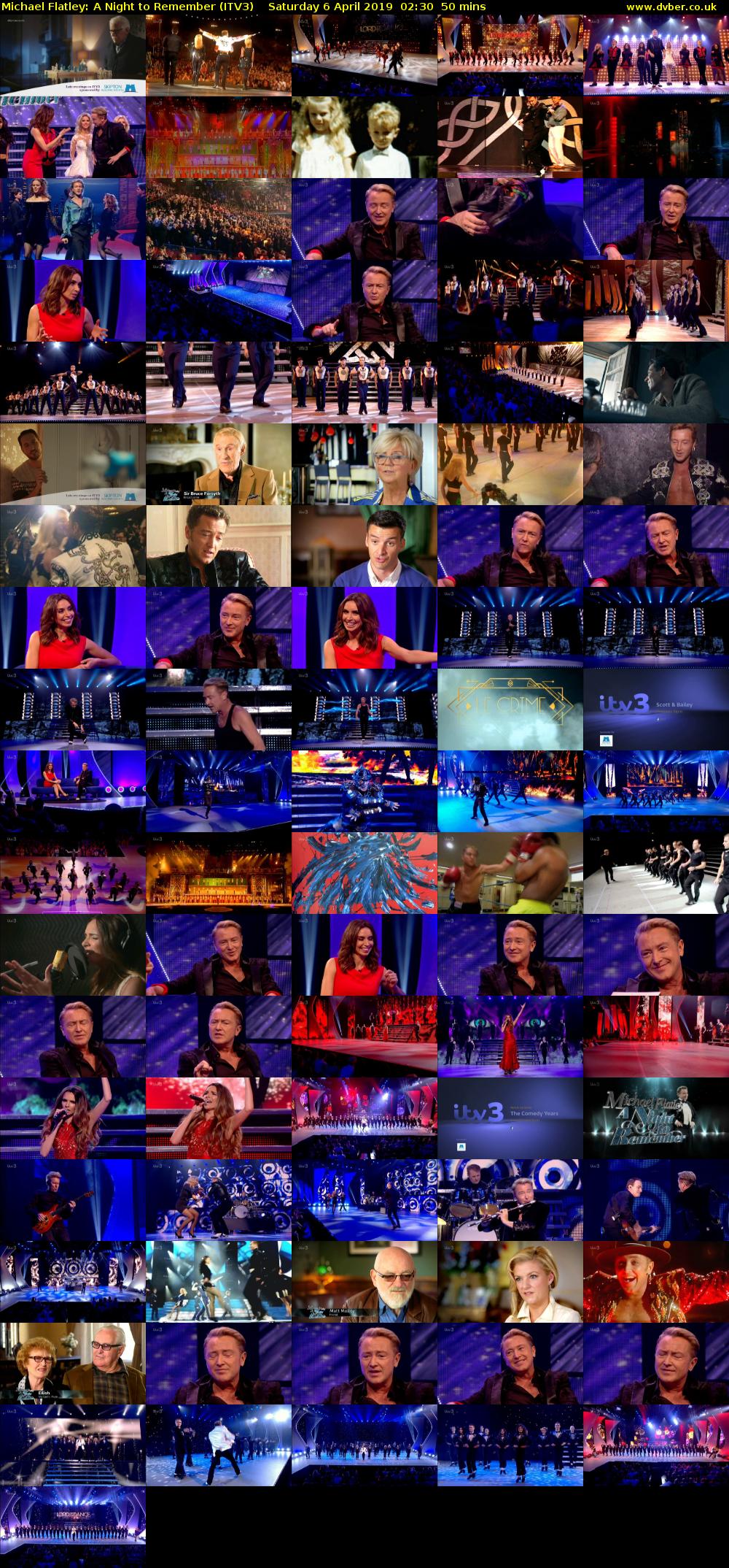 Michael Flatley: A Night to Remember (ITV3) Saturday 6 April 2019 02:30 - 03:20