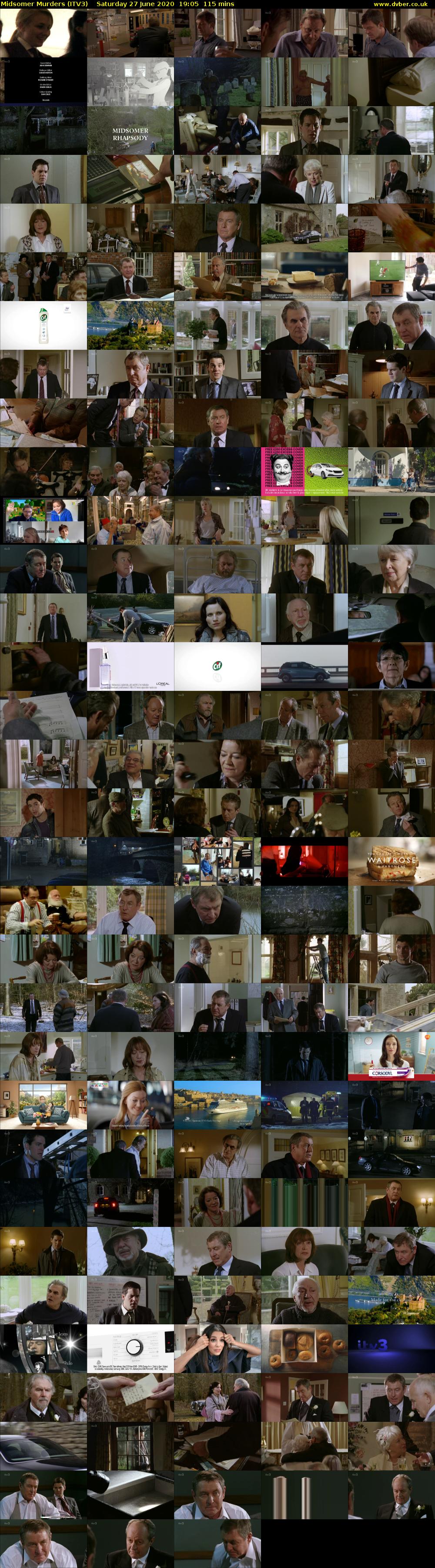 Midsomer Murders (ITV3) Saturday 27 June 2020 19:05 - 21:00