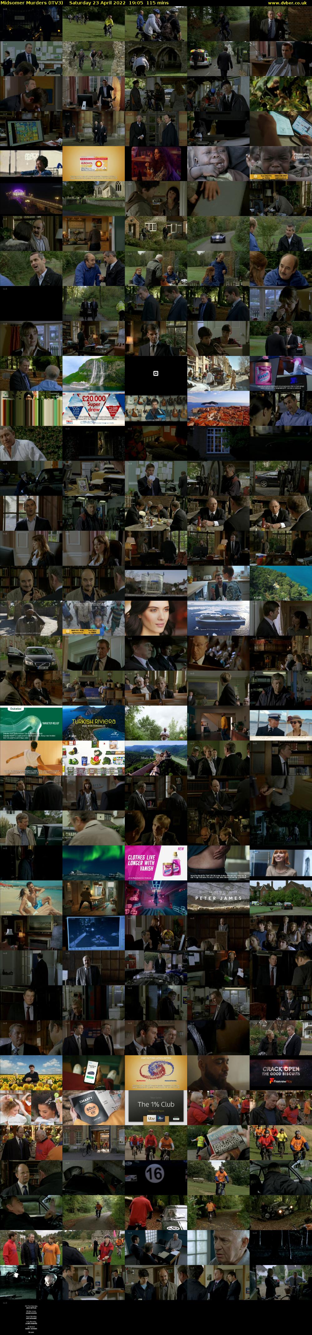 Midsomer Murders (ITV3) Saturday 23 April 2022 19:05 - 21:00