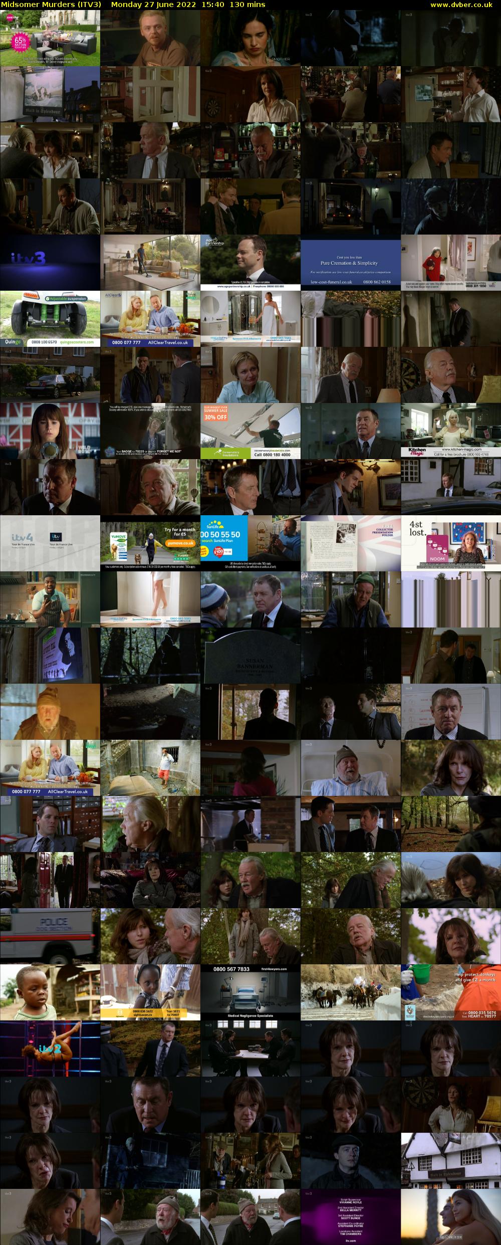 Midsomer Murders (ITV3) Monday 27 June 2022 15:40 - 17:50