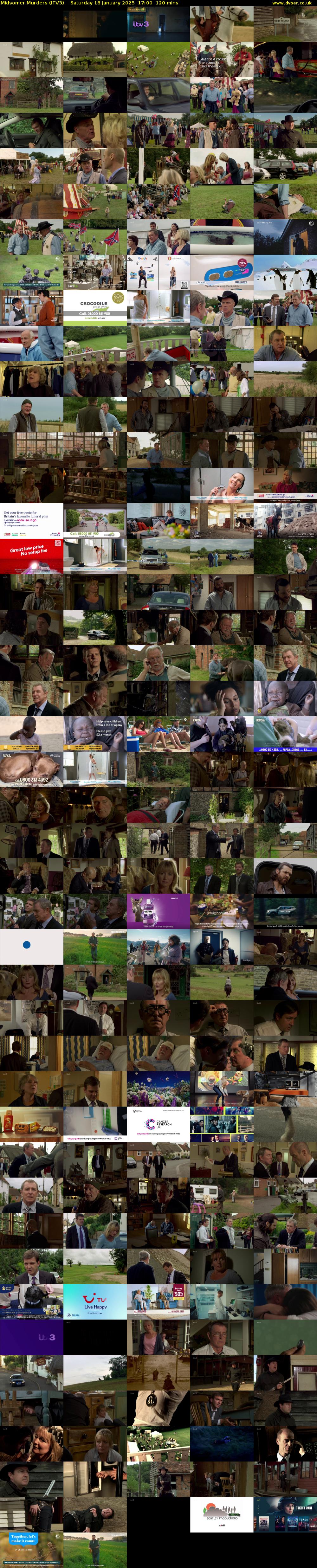 Midsomer Murders (ITV3) Saturday 18 January 2025 17:00 - 19:00