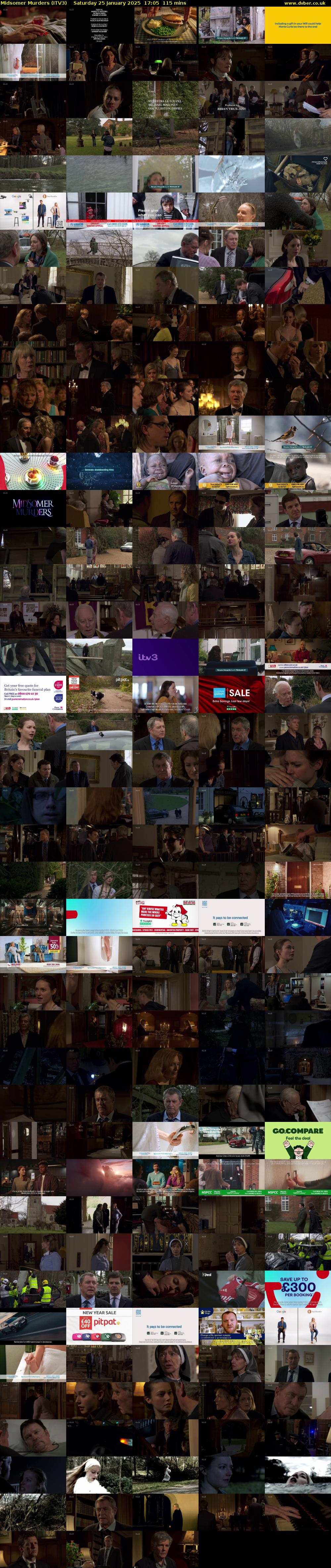 Midsomer Murders (ITV3) Saturday 25 January 2025 17:05 - 19:00