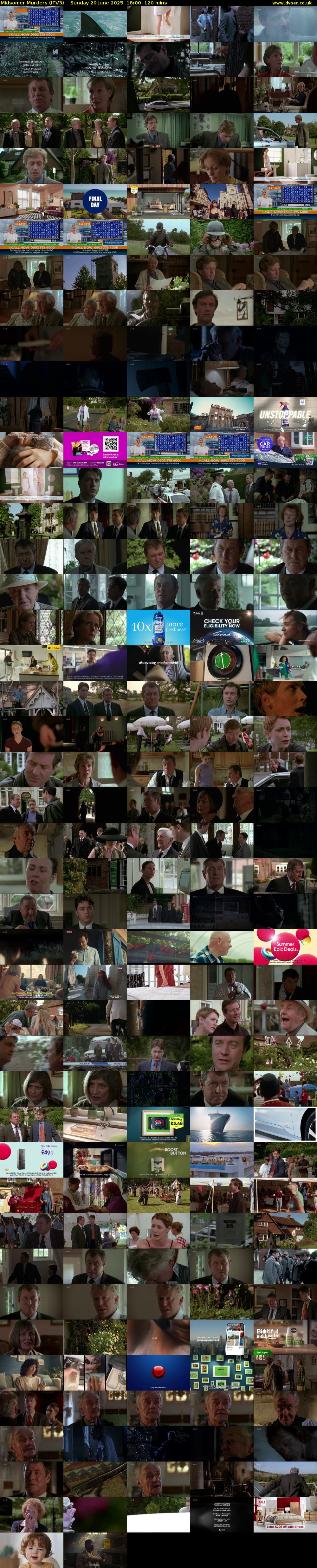 Midsomer Murders (ITV3) Sunday 29 June 2025 18:00 - 20:00