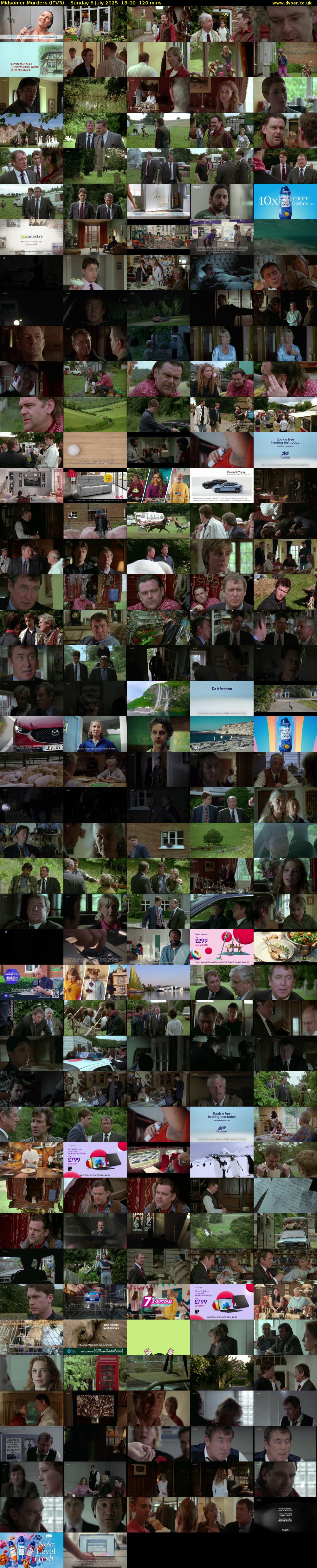 Midsomer Murders (ITV3) Sunday 6 July 2025 18:00 - 20:00