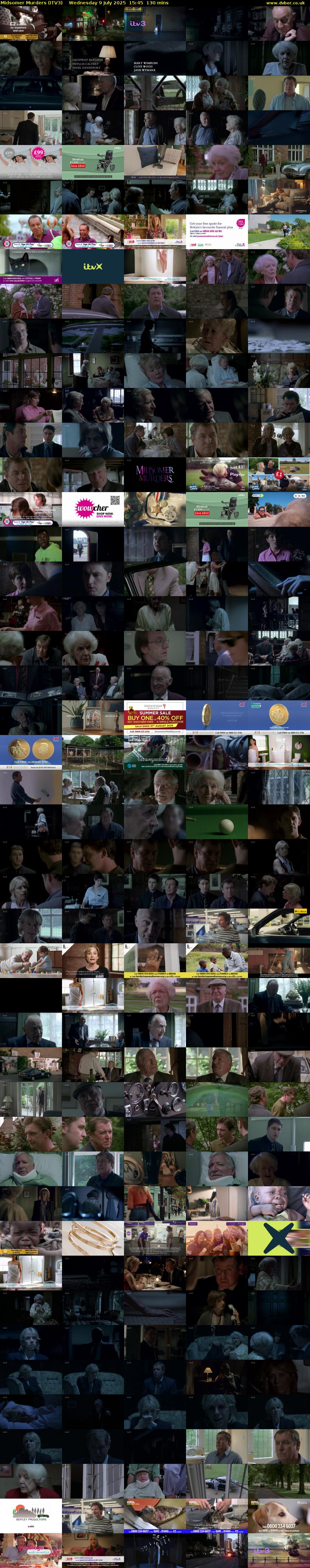 Midsomer Murders (ITV3) Wednesday 9 July 2025 15:45 - 17:55