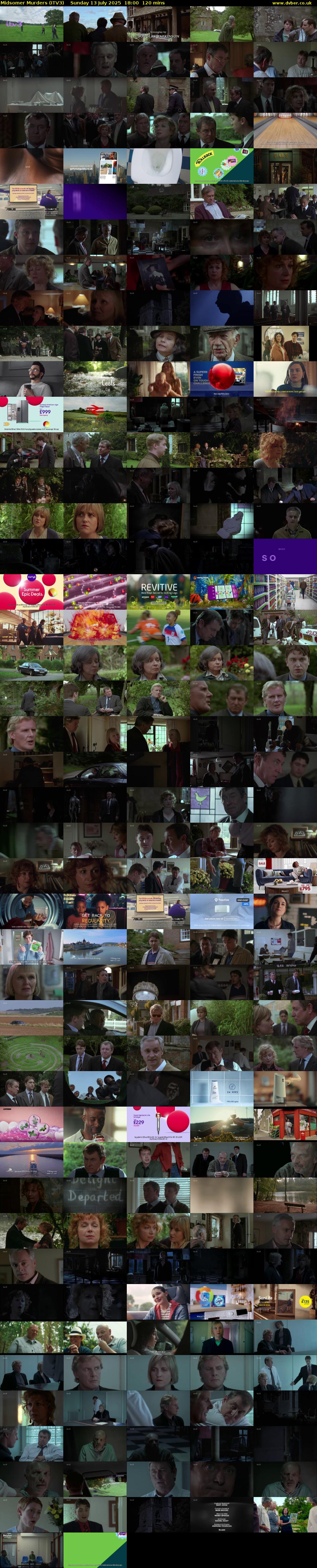 Midsomer Murders (ITV3) Sunday 13 July 2025 18:00 - 20:00