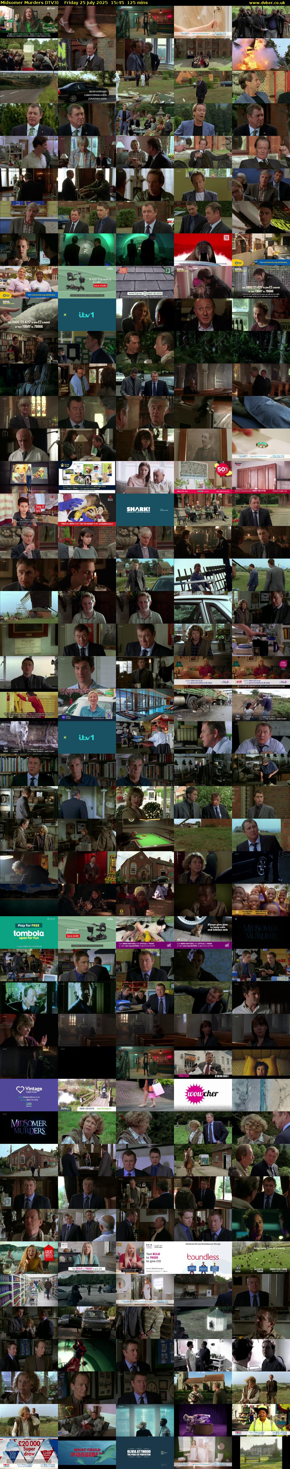 Midsomer Murders (ITV3) Friday 25 July 2025 15:45 - 17:50