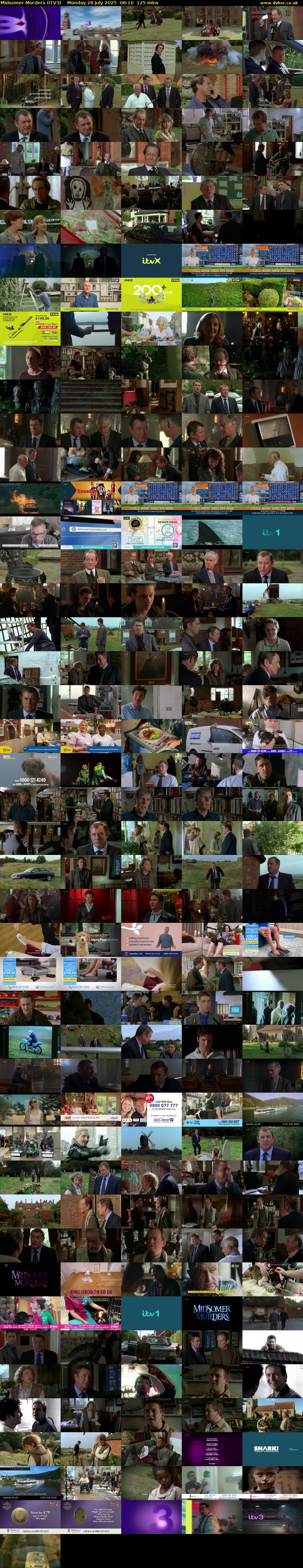 Midsomer Murders (ITV3) Monday 28 July 2025 08:10 - 10:15