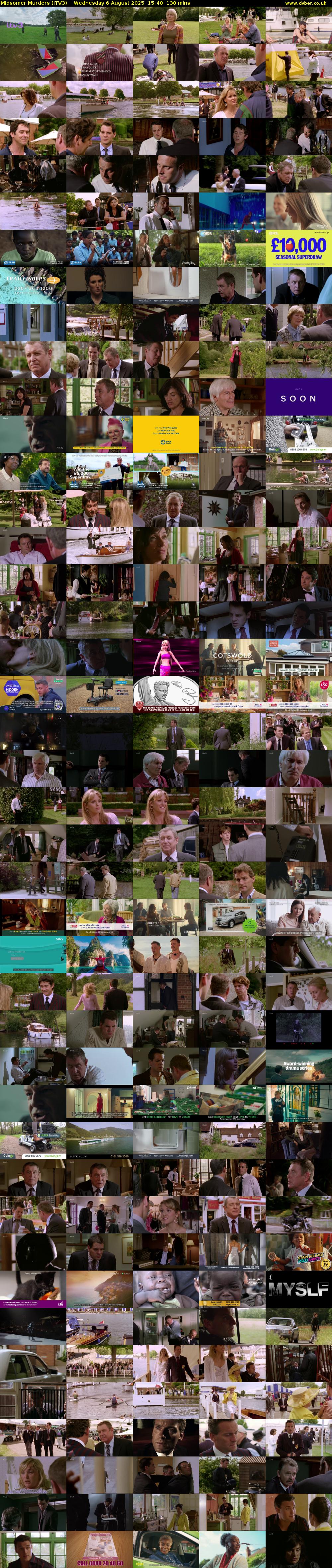 Midsomer Murders (ITV3) Wednesday 6 August 2025 15:40 - 17:50
