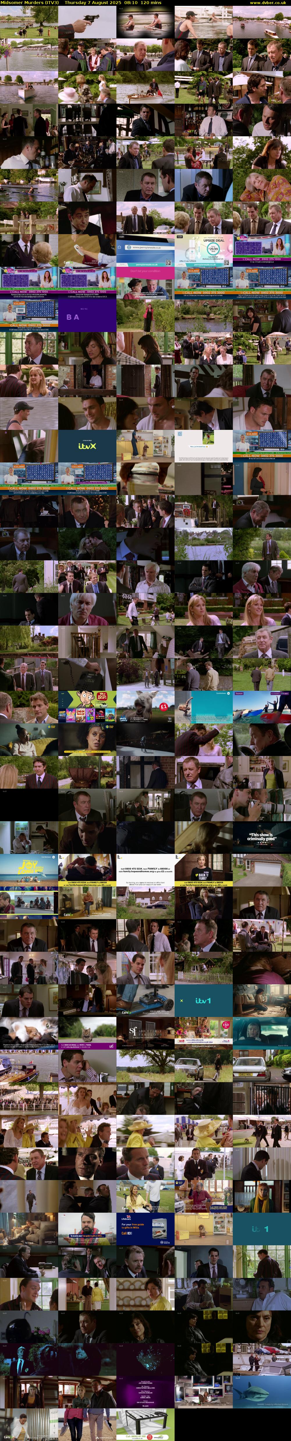 Midsomer Murders (ITV3) Thursday 7 August 2025 08:10 - 10:10