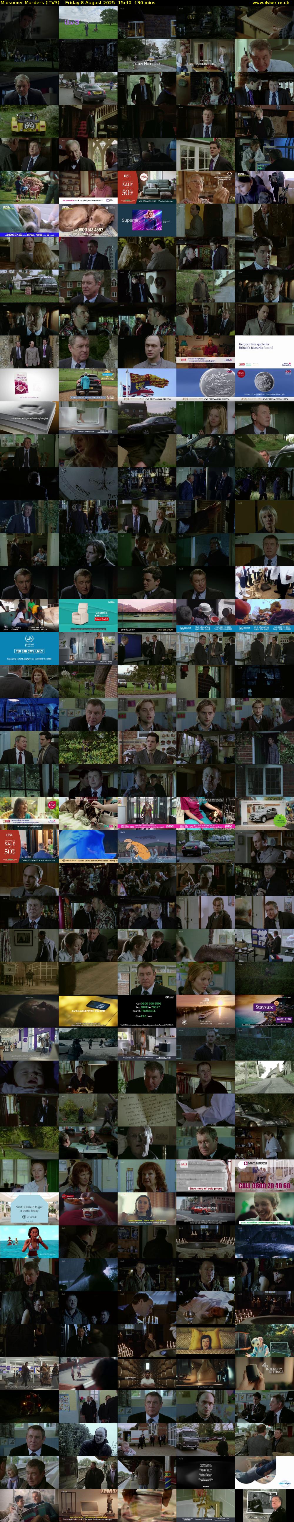 Midsomer Murders (ITV3) Friday 8 August 2025 15:40 - 17:50
