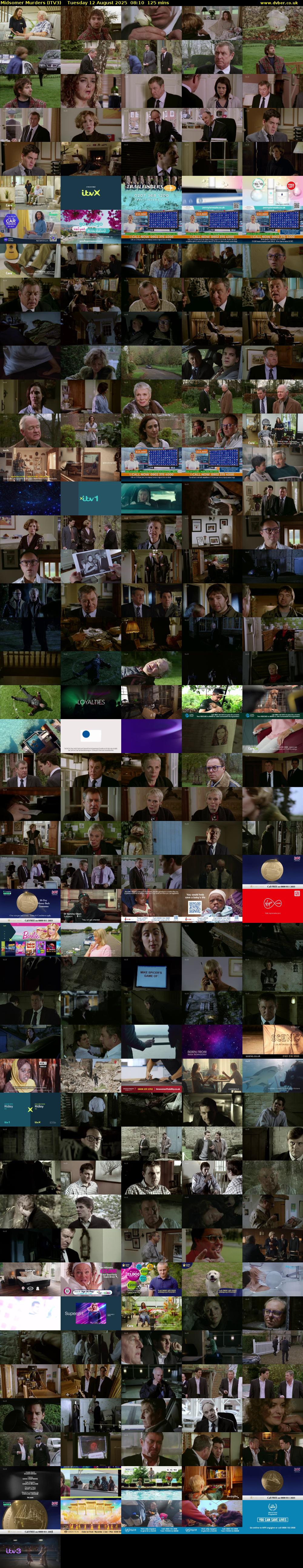 Midsomer Murders (ITV3) Tuesday 12 August 2025 08:10 - 10:15