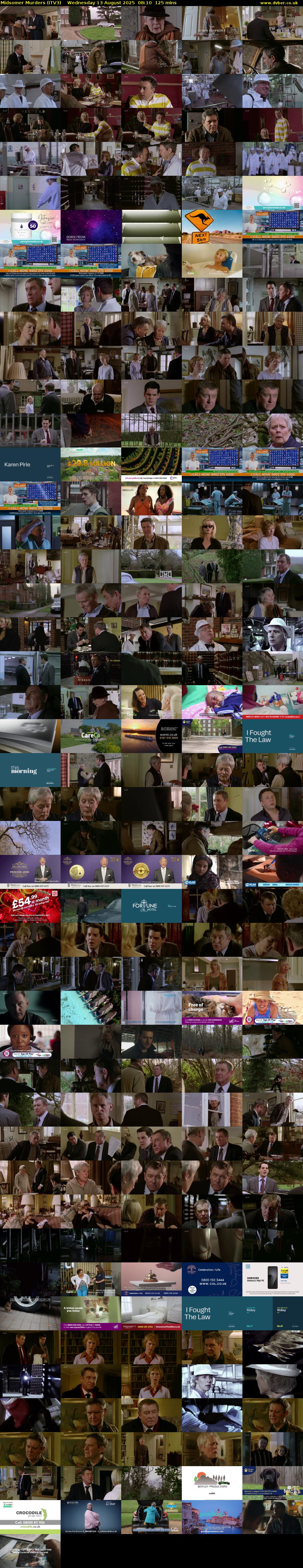 Midsomer Murders (ITV3) Wednesday 13 August 2025 08:10 - 10:15