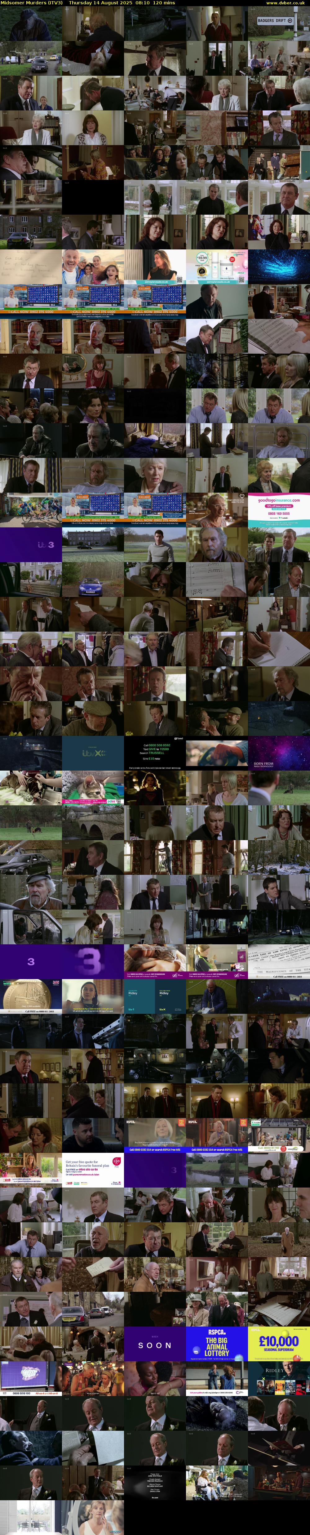 Midsomer Murders (ITV3) Thursday 14 August 2025 08:10 - 10:10