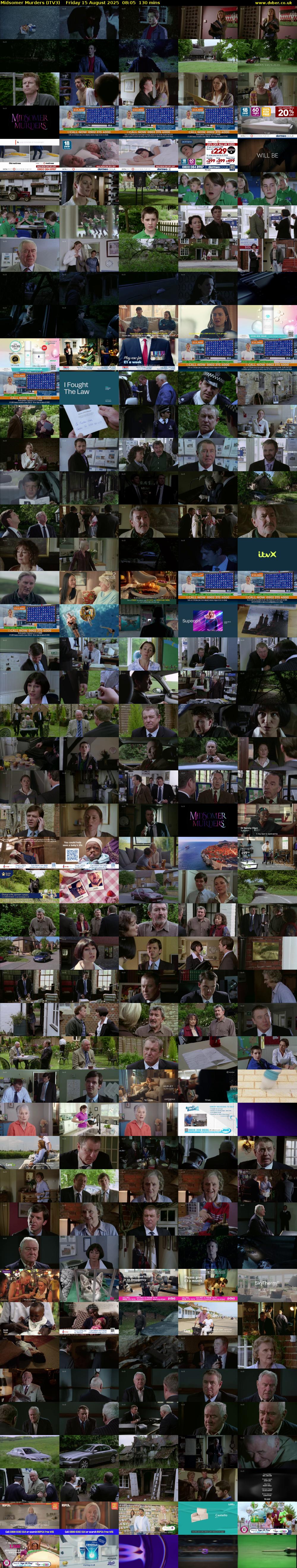 Midsomer Murders (ITV3) Friday 15 August 2025 08:05 - 10:15