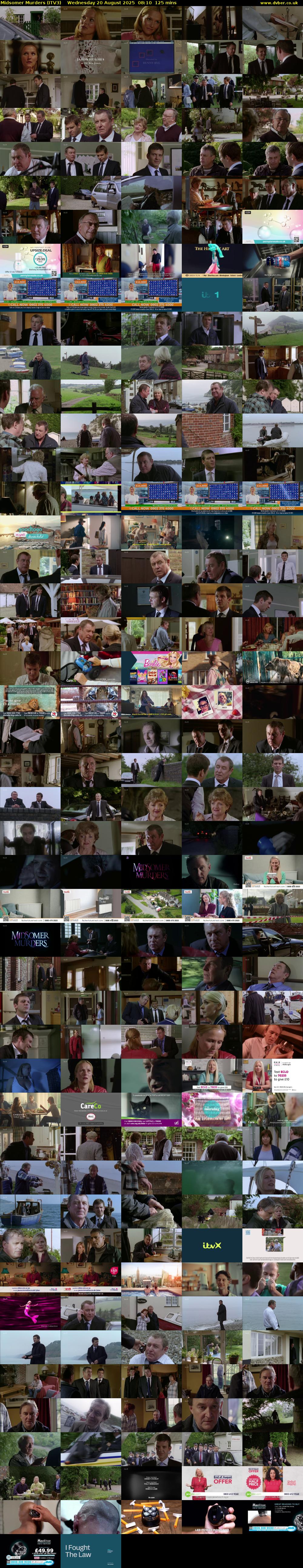 Midsomer Murders (ITV3) Wednesday 20 August 2025 08:10 - 10:15