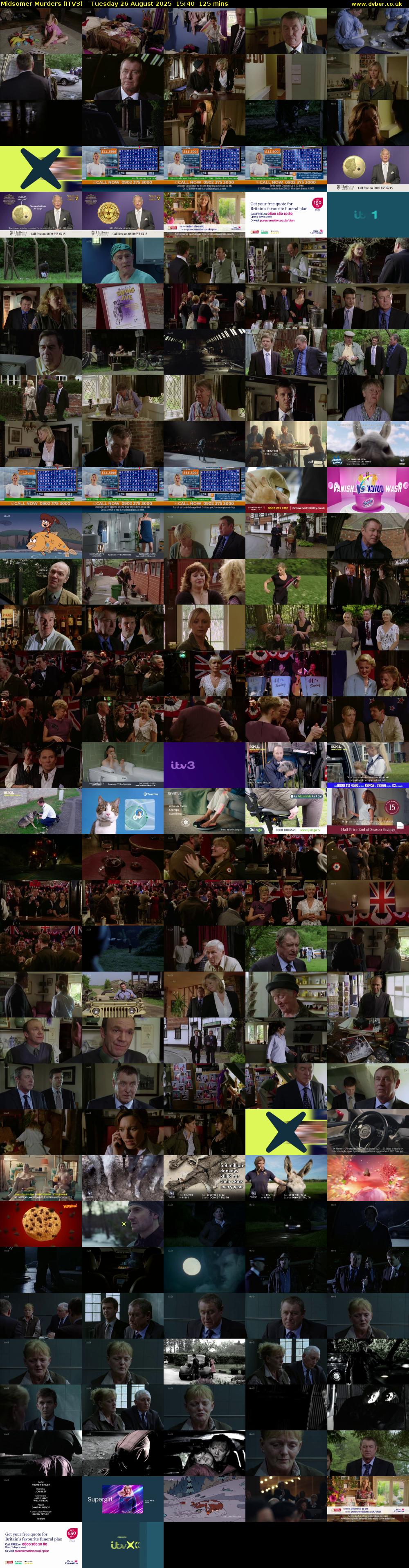 Midsomer Murders (ITV3) Tuesday 26 August 2025 15:40 - 17:45
