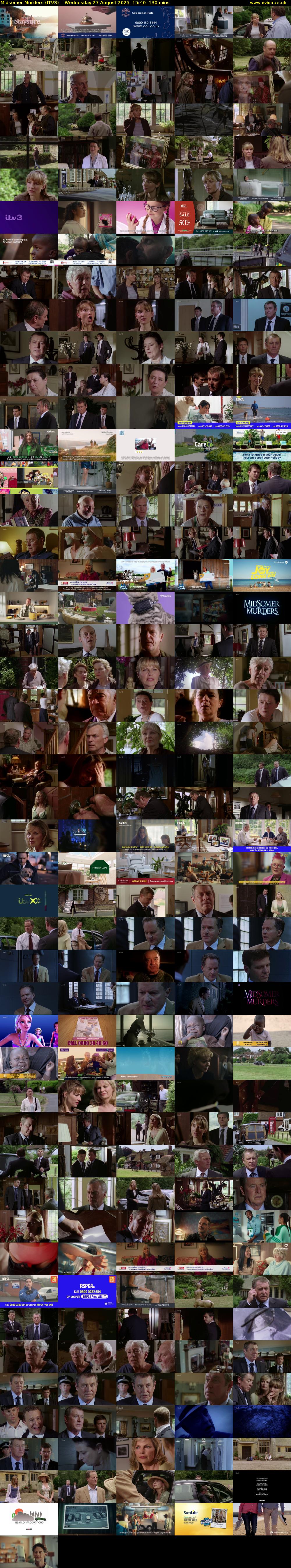 Midsomer Murders (ITV3) Wednesday 27 August 2025 15:40 - 17:50