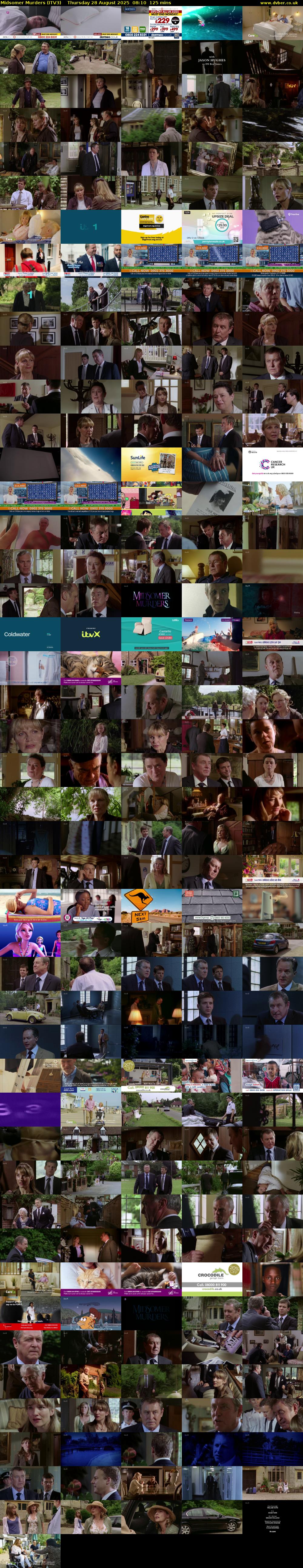 Midsomer Murders (ITV3) Thursday 28 August 2025 08:10 - 10:15