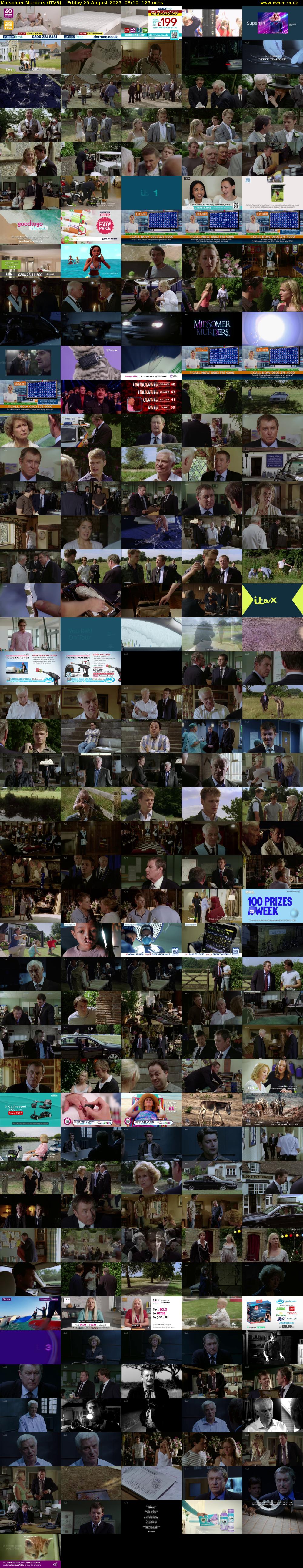 Midsomer Murders (ITV3) Friday 29 August 2025 08:10 - 10:15