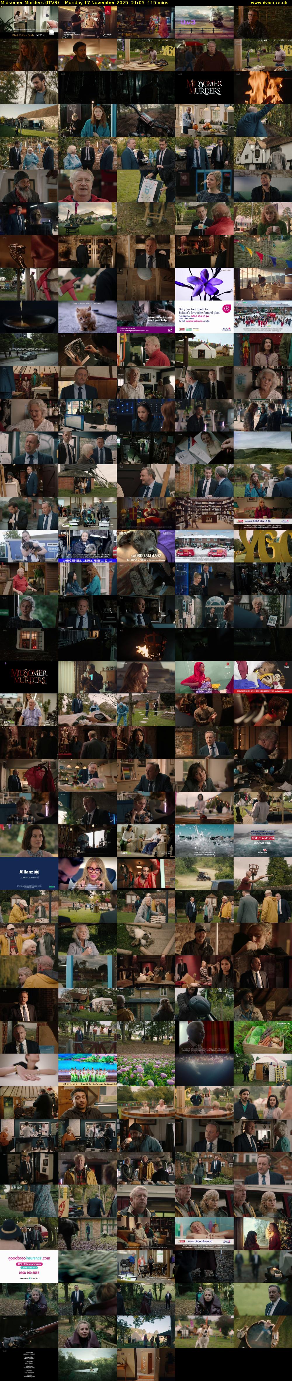 Midsomer Murders (ITV3) Monday 17 November 2025 21:05 - 23:00