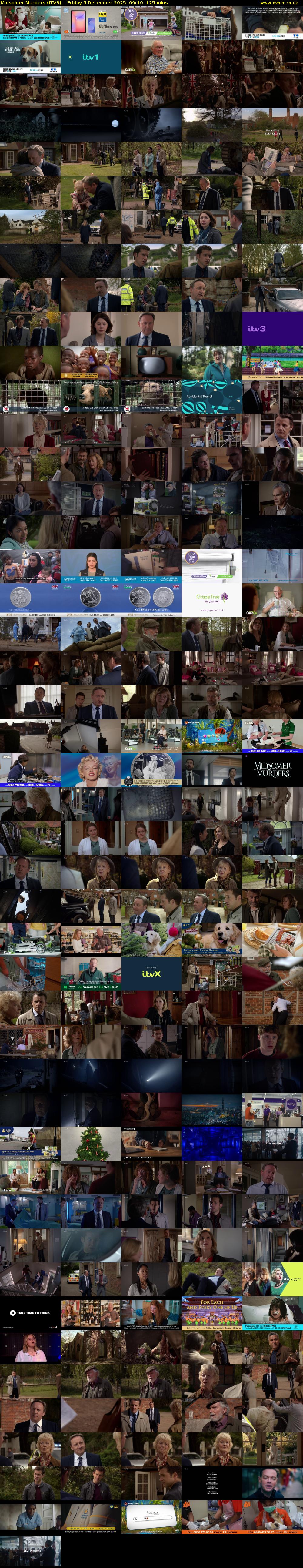 Midsomer Murders (ITV3) Friday 5 December 2025 09:10 - 11:15