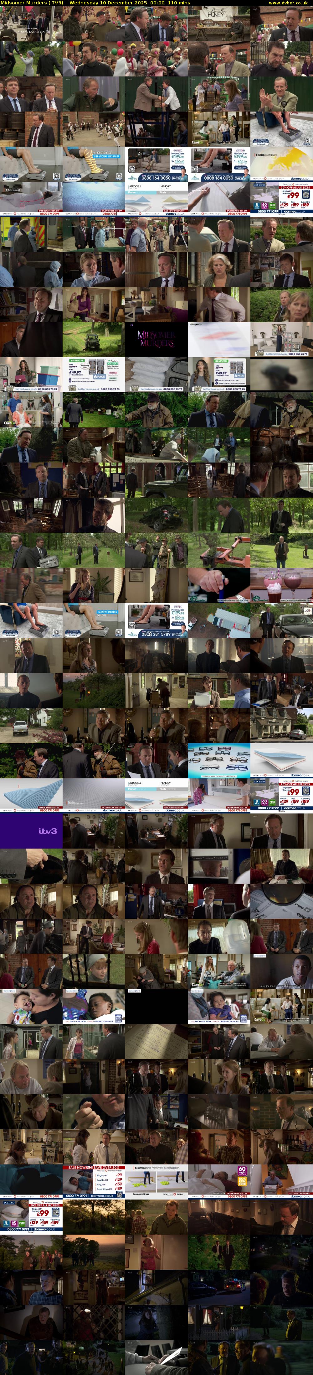 Midsomer Murders (ITV3) Wednesday 10 December 2025 00:00 - 01:50