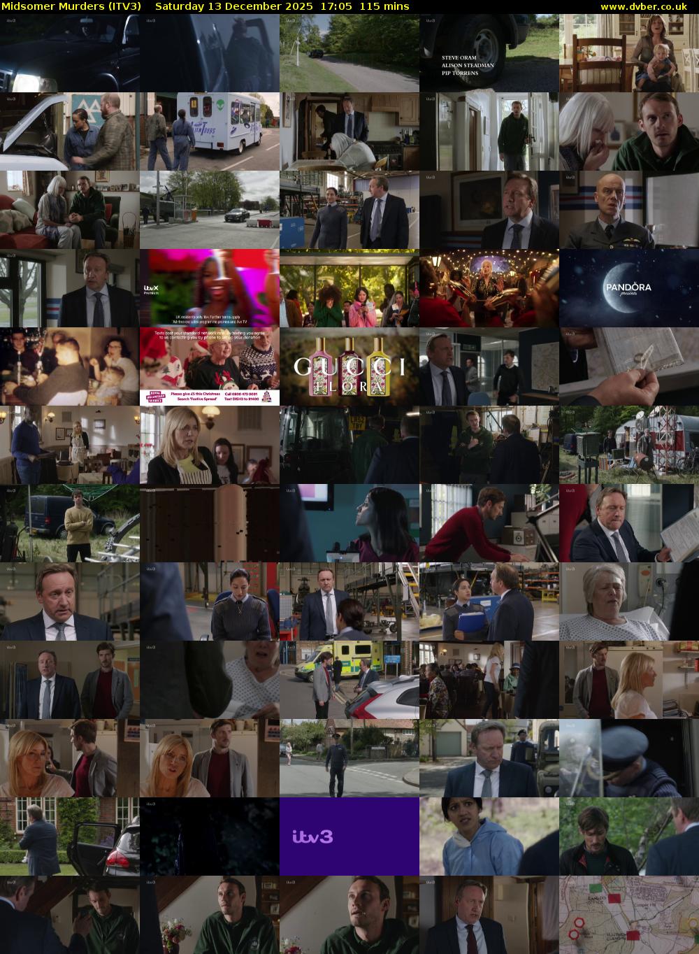 Midsomer Murders (ITV3) Saturday 13 December 2025 17:05 - 19:00