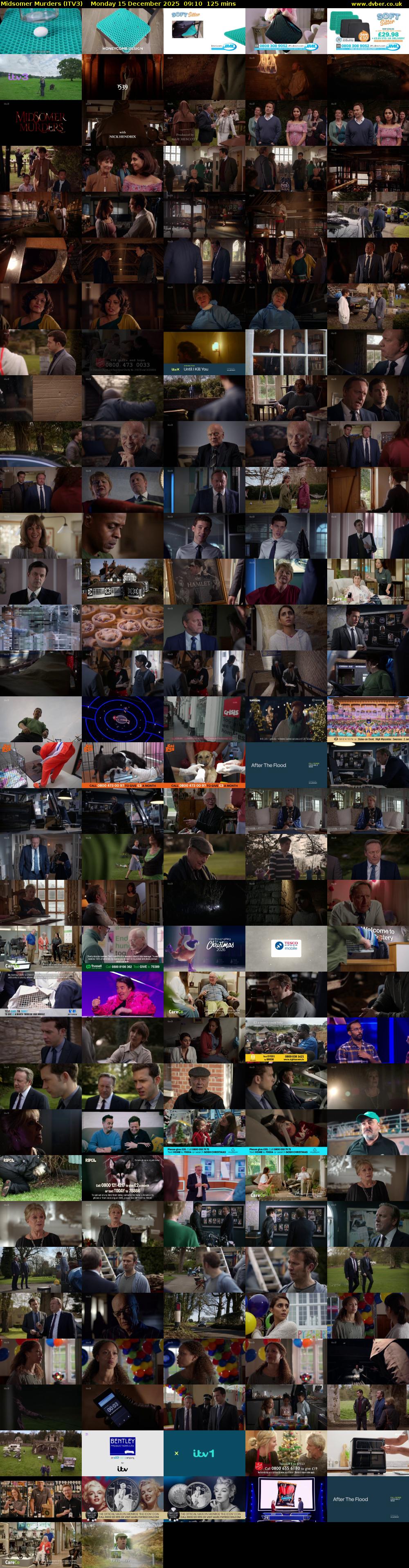 Midsomer Murders (ITV3) Monday 15 December 2025 09:10 - 11:15